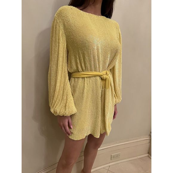 Retrofete Dresses Yellow Retrofete Size 2 Aline Dress Poshmark